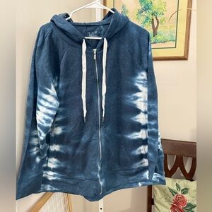 LIVI Tie Dye Zip Up Hoodie Jacket. NWT. Size 18/20.